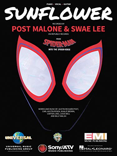 Post Malone, Swae Lee - Sunflower (from Spider-Man: Into the Spider-Verse) - Sheet Music Single
