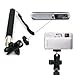Extendable Camera Shooting Handheld Monopod Tripod Mount Holder for iPhone 5s 5c 5 4s 4 iPod (Black)