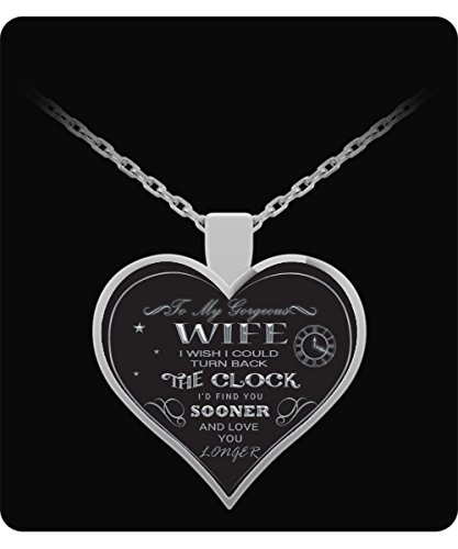 Inspirational quote jewelry - silver heart necklace - t…