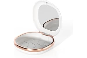 DIDATOOL Denture Case with Mirror, Portable Retainer Case for Braces, Mouth Guards, Orthodontic Retainers, Compact, Stylish, and Travel-Friendly Denture Box (White)