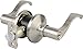 Brinks 2706-119 Keyed Entry Wave Style Reversible Lever Door Handle for Use with Both Left and Right Handed Doors, Satin Nickel