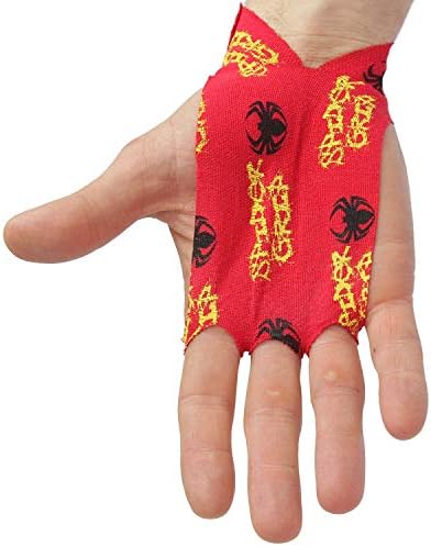 Spider Chalk Single Use Tape Hand Grips - Chalk Friendly, Self Stick, 3 Hole Workout Tape Grip - Thin & Flexible Hand Protection for Custom Fit