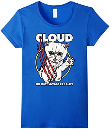 Women's PopularMMOs "Savage Cloud" Tee Navy Small Royal Blue