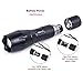 Tactical LED Flashlight 1200lm L2 Phixton Military Police Handheld Zoomable 5-Mode Aluminium Metal Water-resistant For Hiking Camping 18650 Rechargeable Battery Charger Pouch Gift Box Mount Included