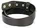 100% Solid Cowhide Leather Belt Strap (Black, 48)