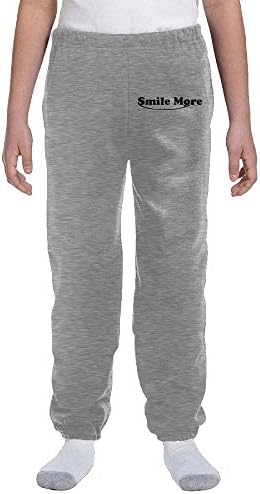 NLNLO Roman Atwood Smile More Daviddobrik Youth Casual Fashion Jogger Sweatpants Ash X-Large