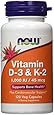 Now foods Vitamin D-3 & K-2 1000 IU/ K2 45mcg 120VC