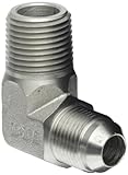 Eaton Aeroquip 2024-8-8S 90 Degree Male Elbow, JIC 37 Degree & NPT End Types, Carbon Steel, 1/2 JIC(m) x 1/2 NPT(m) End Size, 1/2