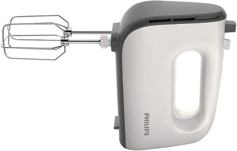Série 5000 Batteur Mixeur - Puissance 450 W, Fouets Coniques pour Pâte Aérée, 5 Vitesses + Turbo, Éjection Facile des Accessoires, Clip Attache-Cordon (HR3741/00) — photo 1 sur 6