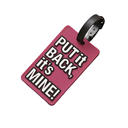 EnjoyCool Travel Luggage Tag Suitcase Tags,ID Tags Business Card Holder,PVC Set of 4