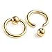 PiercingJ 8pcs 6-12mm Stainless Steel Captive Bead Ring CBR Hoop Helix Tragus Ear Lobe Earring Nose Ring