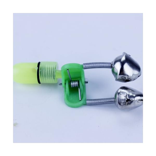 New-Night-Fishing-Rod-Tip-LED-Light-Clip-Rod-Twin-Bells-Ring-Bite-Alarm-Fishing-Tackle
