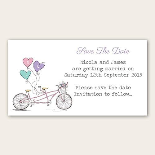 Tandem Love - Save the Date Magnets - by The Card Gallery