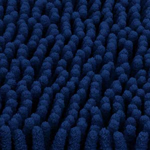 Secura Housewares Soft Microfiber Bathroom Rugs, 20 x 32 Inches Non Slip Bath Mat for Door, Bathroom & Kitchen with Water Absorbent, Machine Washable (Blue)