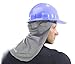Benchmark Flame Resistant Hard Hat Liner, Sun Protection, Inherent FR Blend, Gray, One Size