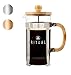 Ritual French Coffee Press (New 2019 Version), Bamboo Wood, Borosilicate Glass, and Stainless Steel, Coffee & Tea Maker with Bonus Filter 36oz/1000ml