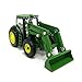 John Deere Ertl 6210R Toy Tractor with Front Loader (1:64 Scale)
