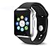 Bluetooth Smart Watch Touch Screen, Qidoou Smart Fitness Watch Camera Pedometer Calories Tracker Call/Message Reminder Music Player Compatible Android iOS Men Kids(Silver)