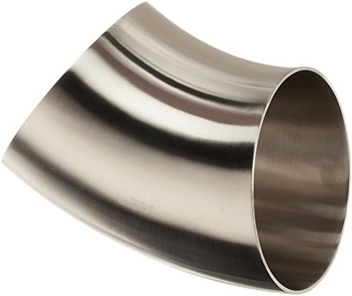 Steel and Obrien 2WK-25-1-316 Stainless Steel Weld Short 45 degree Elbow, 2-1/2"