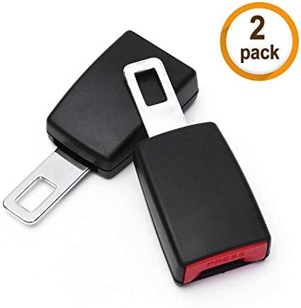 Car Seat Belt Extender, DIMENSIN Vehicle Buckle Insert Clips, 2 Pack (4.7")