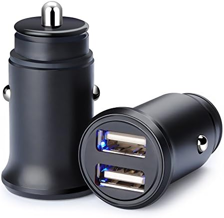 Car Charger, Kakaly 2PC 4.8A/24W 2 USB Port Car Charger [Black] For iPhone X 8 7 6S 6 Plus, 5 SE 5S, Galaxy S9 S9+ S8 S7 S6 Edge, Note 8 4, LG G6 G5 V10 V20,HTC,Nexus 5 X 6P,Pixel,iPad Pro Portable
