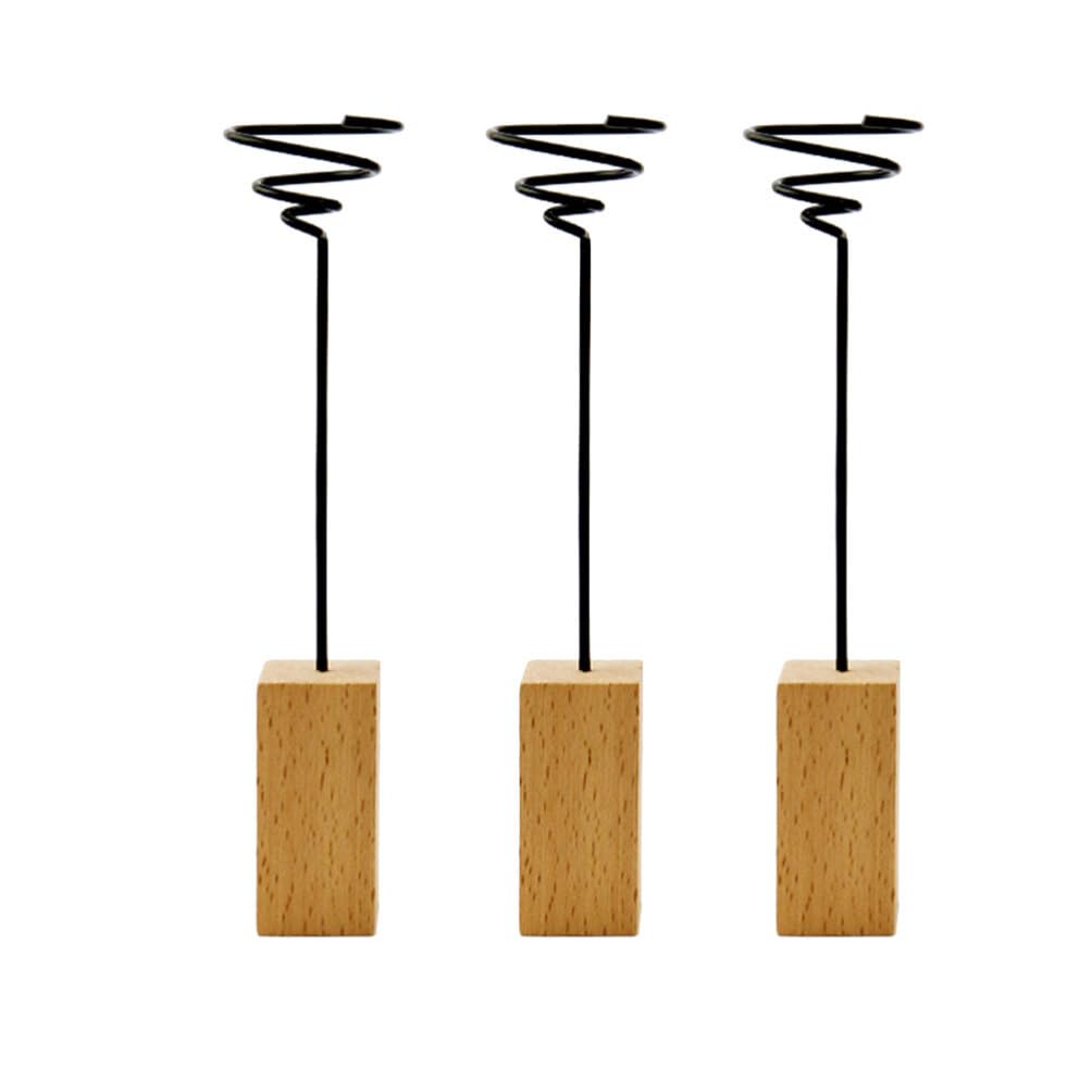 Cabilock 3pcs Wooden Base Air Plant Holder Stand Vase for Tillandsia Display Small Tabletop Plants Indoor Decor for Boho Home Decor Accessories