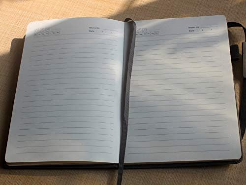 Hardcover Notebook/Hardcover Journal, Lined Pages, Hard Back Notebook with Pen Loop - 80 Sheets(160 Pages), 8.4" x 5.8", A5, Gray