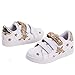 Deesha Little Girl's Glitter Sneaker Start Child Golden Light Shoes (1M, Golden)