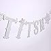 Christmas Snowflakes Banner Kit Silver Glitter Let It Snow Garland For Winter Holiday Merry Christmas Party Decoration