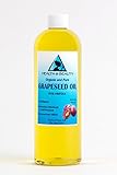 Grapeseed Oil Organic by H&B OILS CENTER Cold Pressed Premium Quality Natural 100% Pure 16 oz