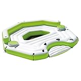 Intex Inflatable Key Largo Party Island Float with Built-In Coolers ()