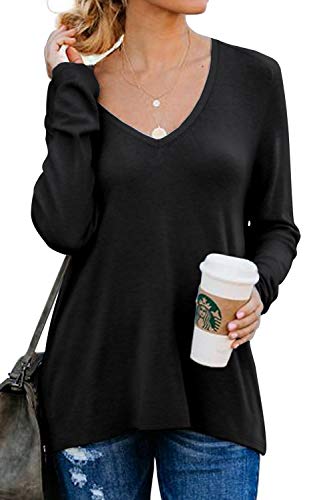 2 PrinStory+Womens+Sleeve+Pullover+Black+S