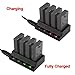 Drones Battery Charger,Kasien 4 x 700mah Battery For Parrot Mambo Mini Drones Jumping Rolling Spider + Charger