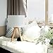 Bedside Lamp Tomons Wood Tripod, Soft Warm Light for Bedroom Decorated, Night Stand Lamp with Fabric Lampshade, Simple Design, LED Bulb Included