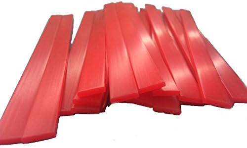 20pcs 6" Mixing Sticks Red Plastic Square Flexable Paint Reusable Stain Epoxy Resin West System Stir