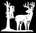 Tree Stand Bow Hunting Vinyl Decal Sticker|Cars Trucks Vans Walls Laptops|WHITE|5.5 In|KCD578