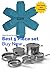 Flower Pots and Pan Protectors best 5-piece set to keep kitchenware free of scratches or marring when stacking or nesting cookware accessories (Blue)