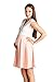 LaClef Sleeveless Surplice V Neck Color Block Printed Maternity Nursing Skater Dress