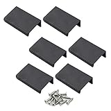 LICTOP 6 Pack 50mm/1.96" Flat Black Aluminum Finger