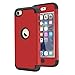 iPod Touch 5 Case,iPod Touch 6 Case,KZONO Heavy Duty High Impact Armor Case Cover Protective Case for Apple iPod touch 5 6th Generation (Red+Black)