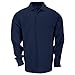 5.11 Tactical Professional Long Sleeve Polo Shirt, Cotton Pique Knit, Reinforced Seams, Dark Navy, Large, Style 42056