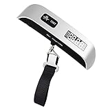 Luggage Scale 110lb Electronic Balance Digital Postal Luggage Hanging Scale with Rubber Paint Handle