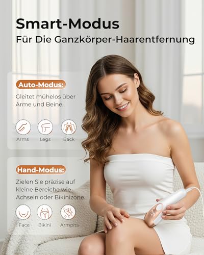 IPL Devices Hair Removal Laser with Cooling Function, 21J Laser Hair Removal for Men and Women, 9 Levels, 999,900 Flashes, IPL Hair Removal Device for Body, Armpits & Bikini Zone