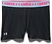 Under Armour Women's HeatGear Armour 3” Shorty, Black (006)/Metallic Silver, Medium