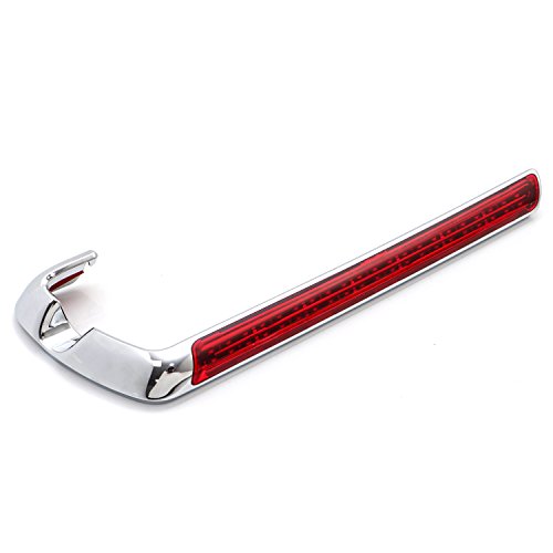 Senkauto Chrome Saddlebag Red LED Side Marker Light Cover for Harley Touring Road Electra Street Glide 2014-2018