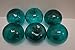 6 Pcs Turquoise Decorative Reproduction Blown Glass Float Fishing Buoy Ball 4"