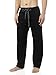 DAVID ARCHY Men's Cotton Lightweight Pajama Bottoms, Comfy Lounge Pants With Pockets, Sleepwear PJ, 2 Pack