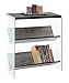 Convenience Concepts SoHo Bookcase, Weathered Gray / Glass