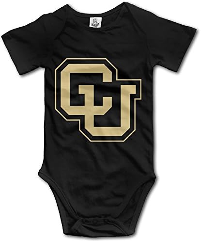 Colorado Buffaloes CU Boulder Short-Sleeve Romper Outfits For Toddler Size 18 Months Black