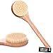 Dry Brushing Body Brush - Dry Brush & Bath Brush Combination - Natural Bristle Brush for Remove Dead Skin Toxins Cellulite, Improves Lymphatic Functions,Stimulates Blood Circulation